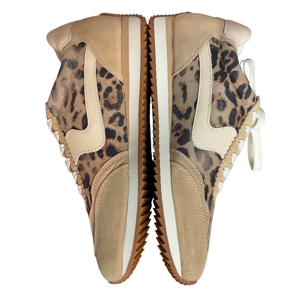 Dolce Vita Classic B.ntcd Lt Leopard Printed Suede Sneakers Shoes Size 9.5 NWB - Picture 10 of 15